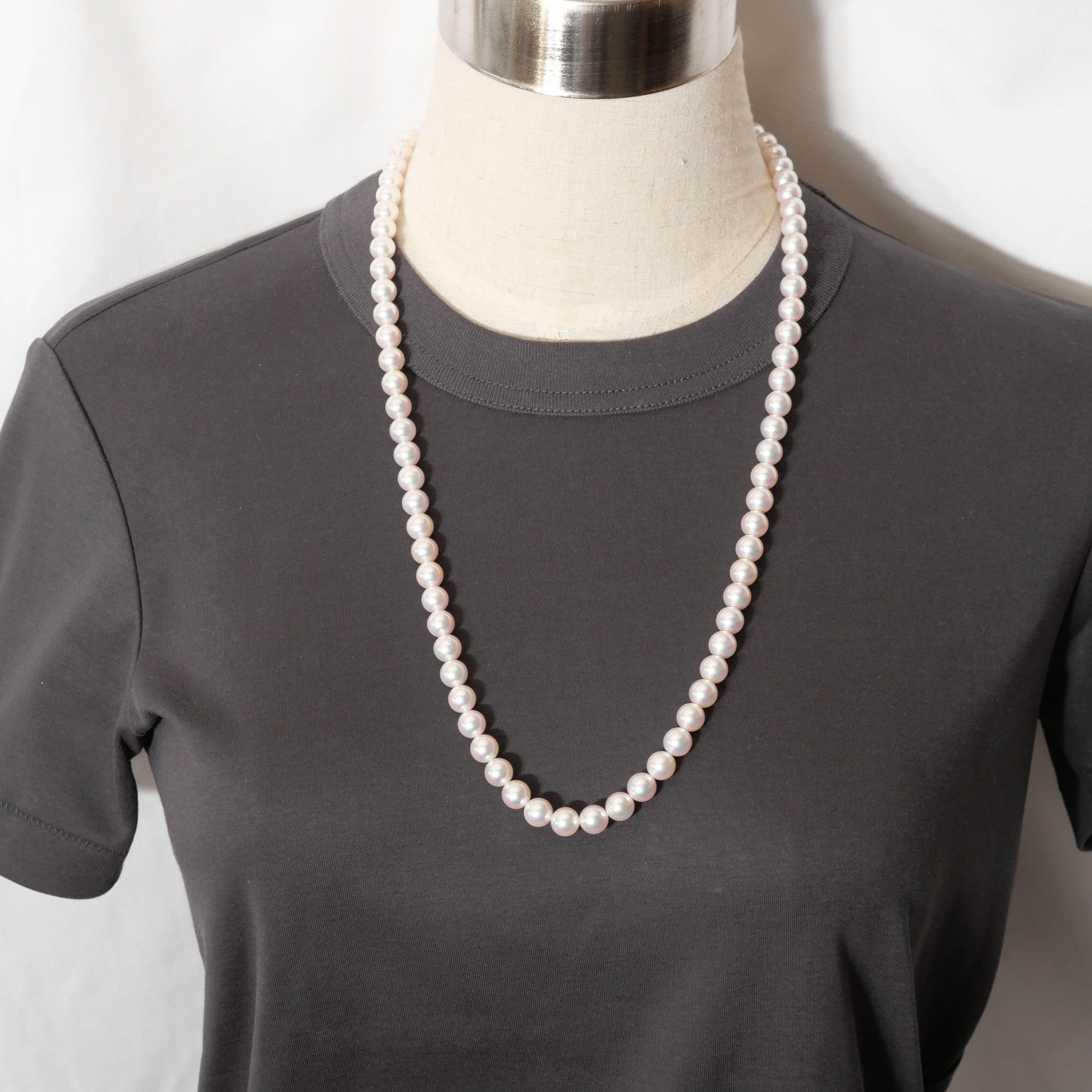 パール ネックレス 8-8.5mm 65cm