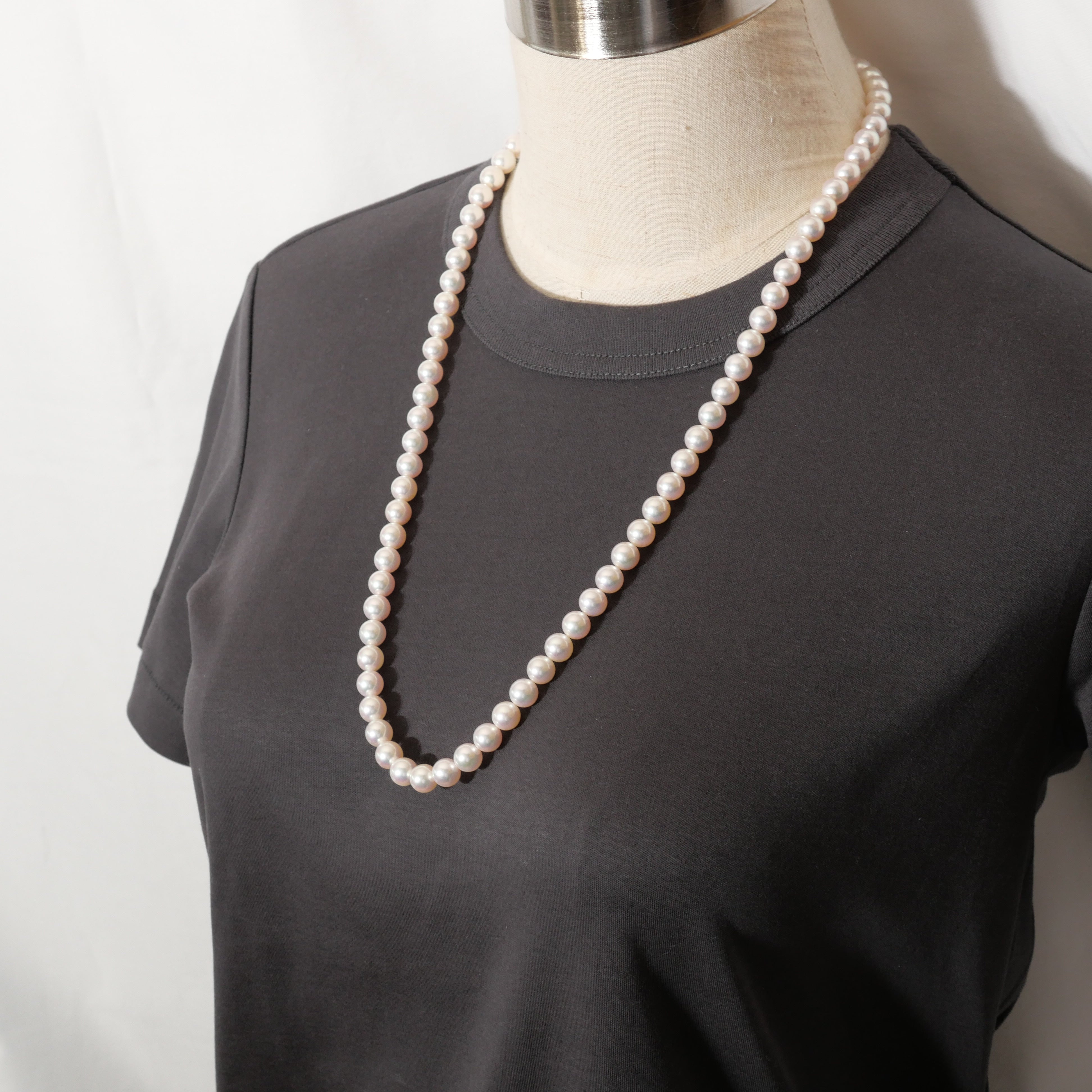 パール ネックレス 8-8.5mm 65cm