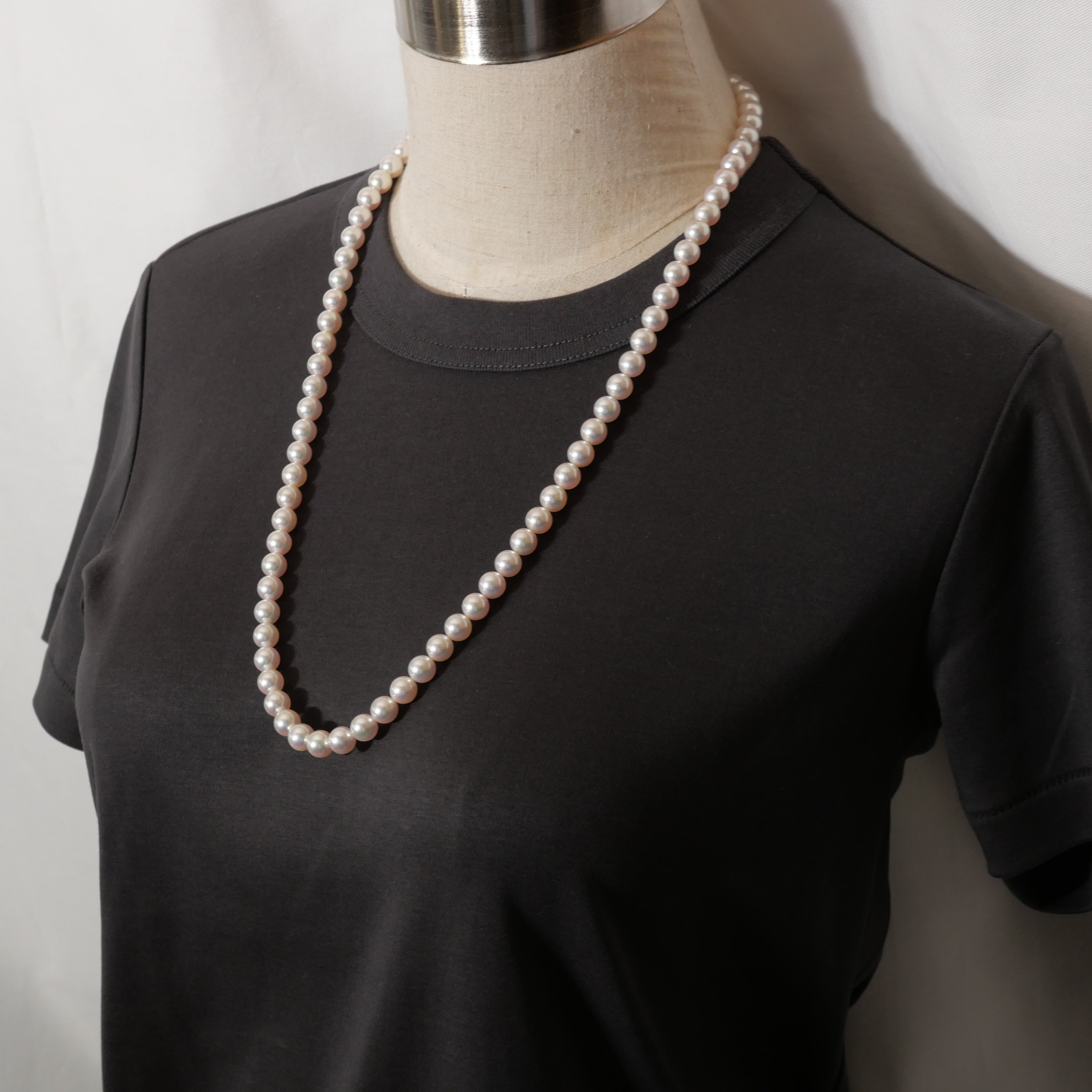 パール ネックレス 8-8.5mm 65cm
