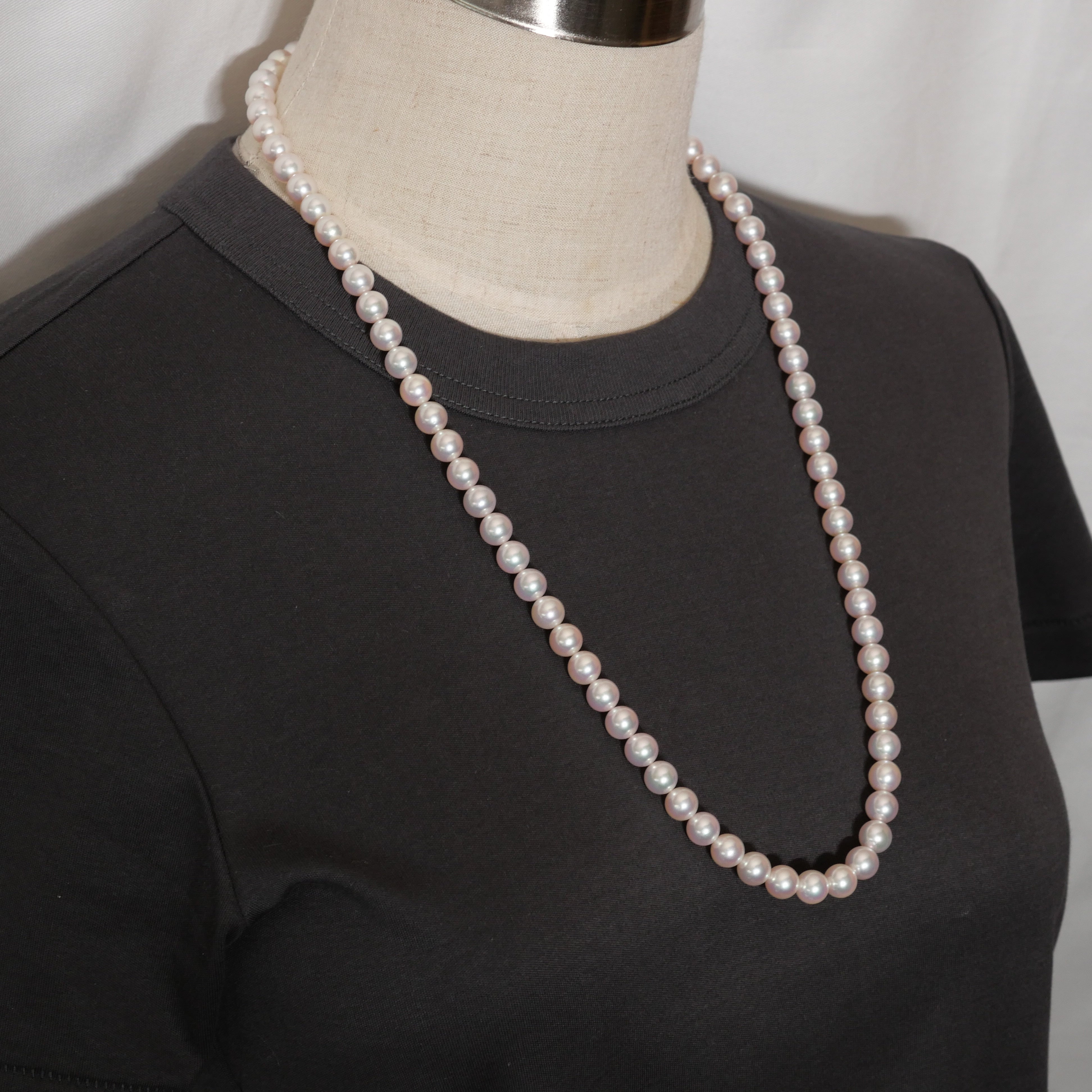 パール ネックレス 8-8.5mm 65cm