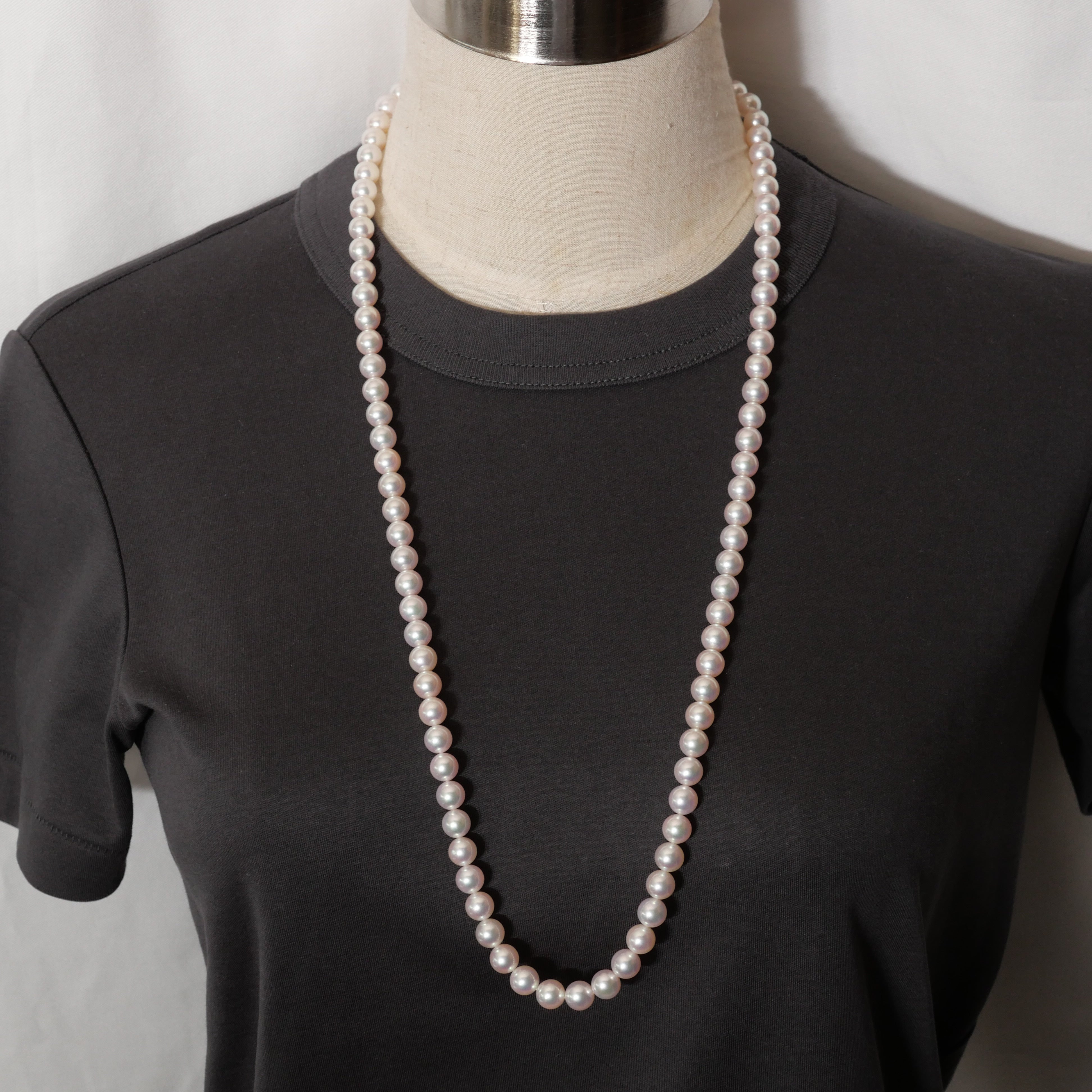 パール ネックレス 8-8.5mm 65cm