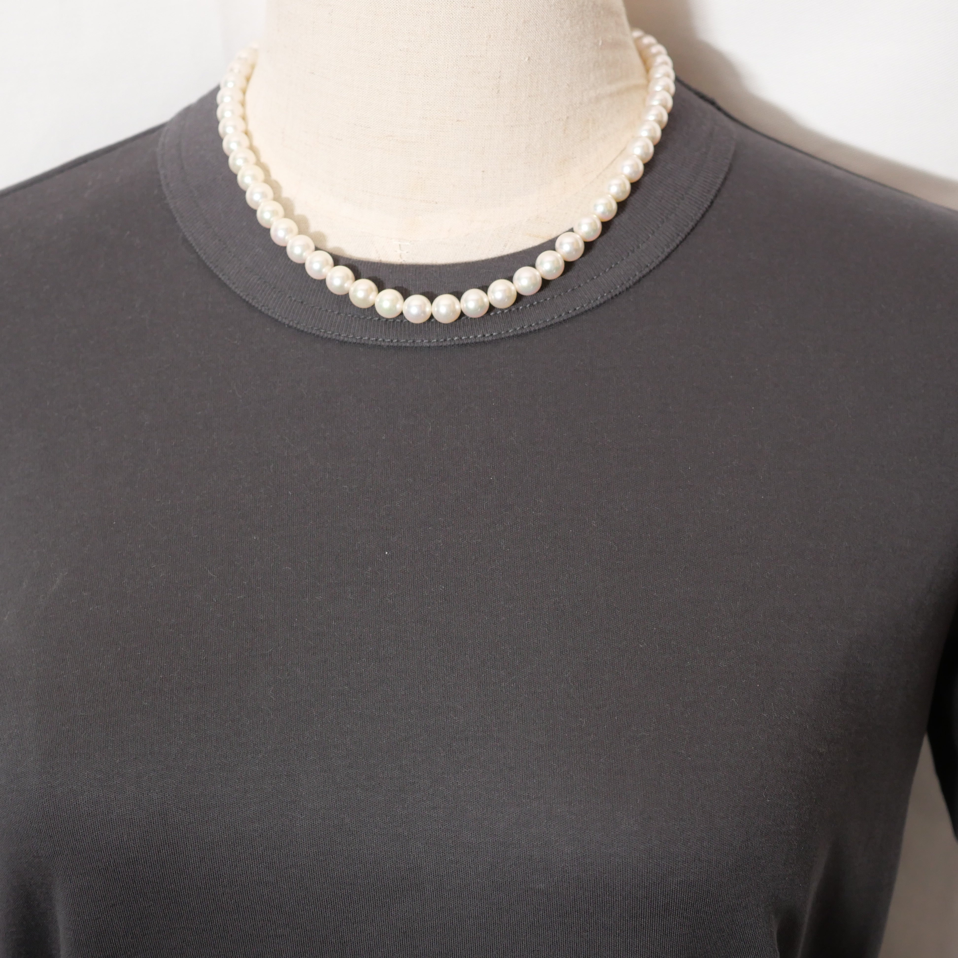 パール ネックレス 7.5-8mm