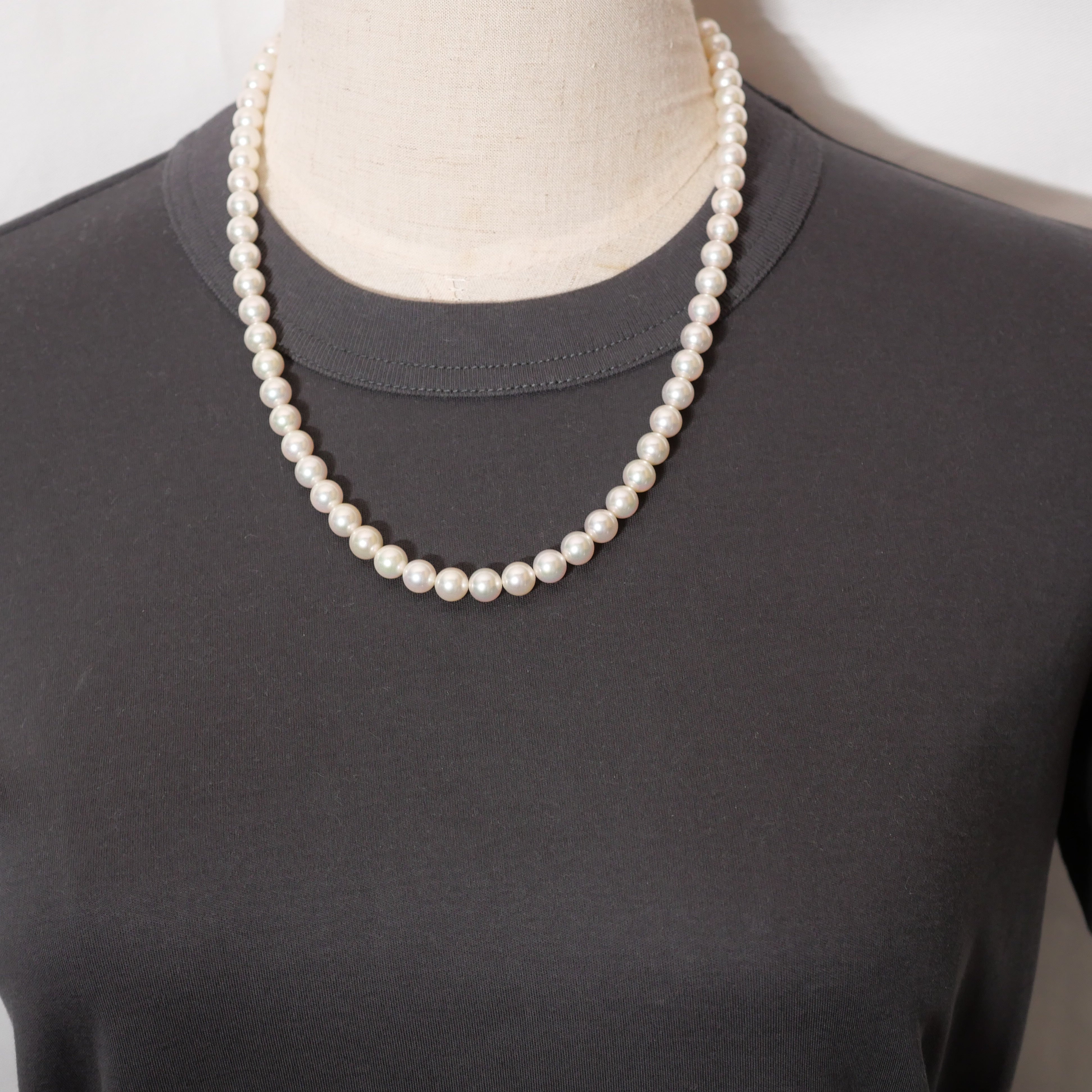 パール ネックレス 7.5-8mm