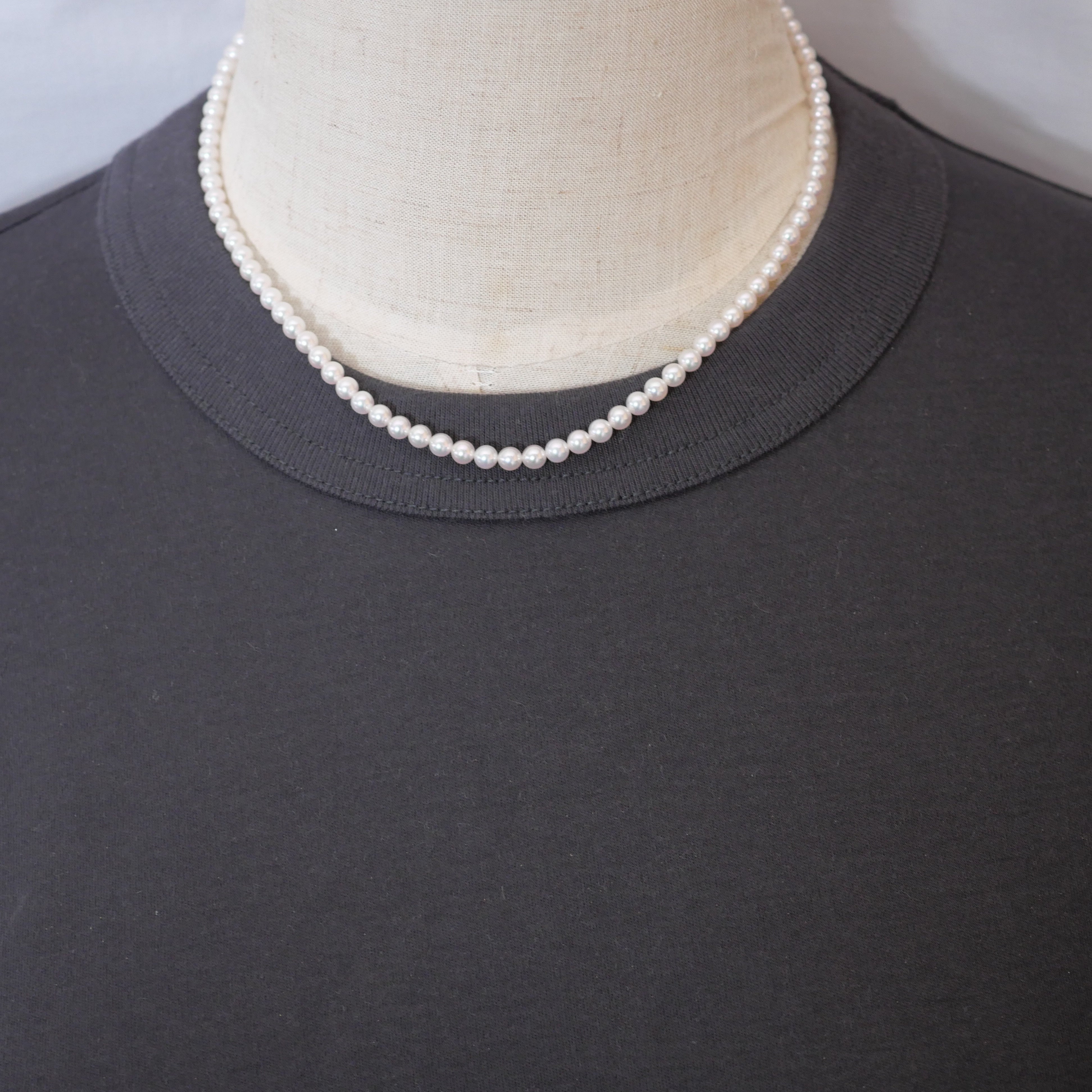 パール ネックレス 4-4.5mm