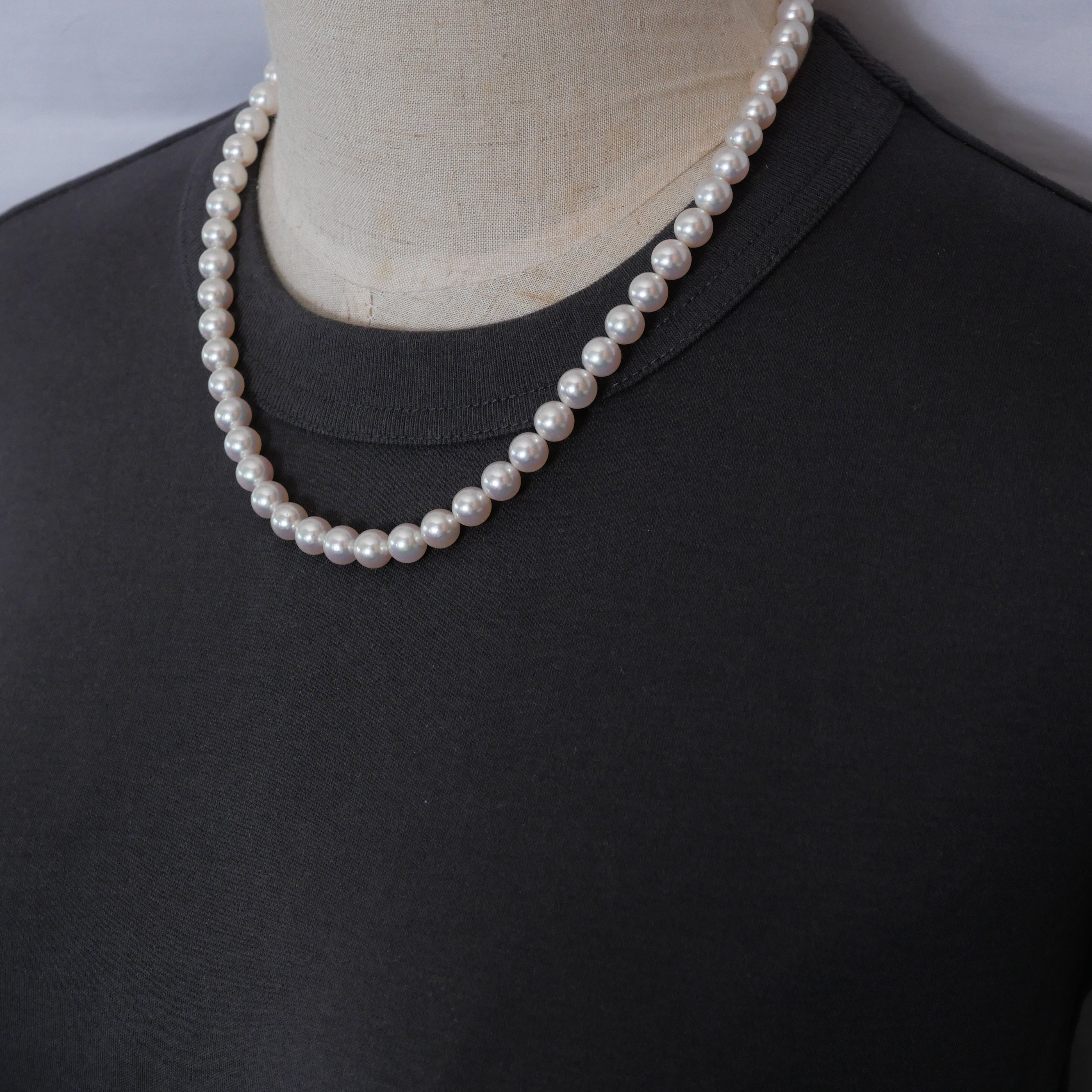 パール ネックレス 7.5-8mm