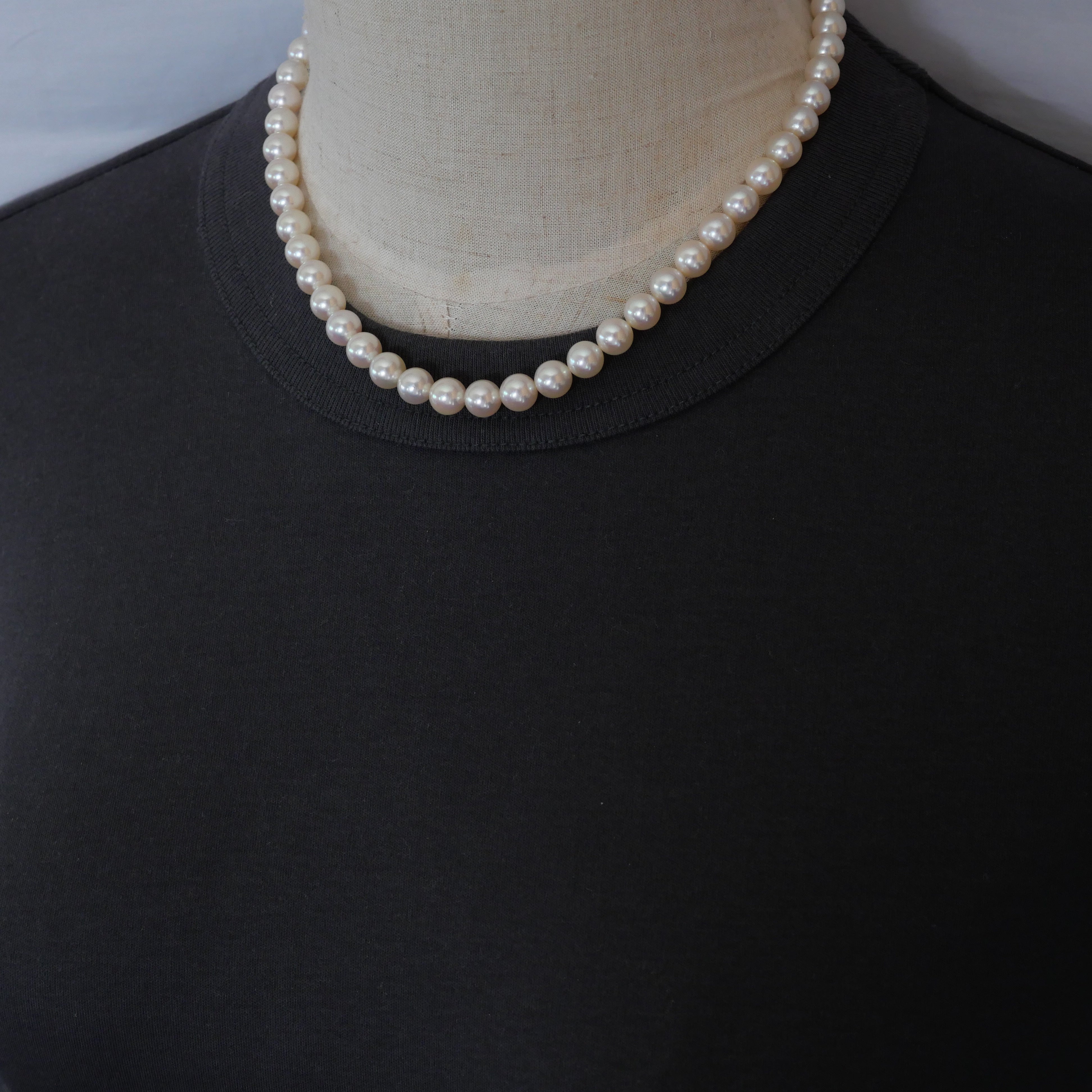 パール ネックレス 7.5-8mm