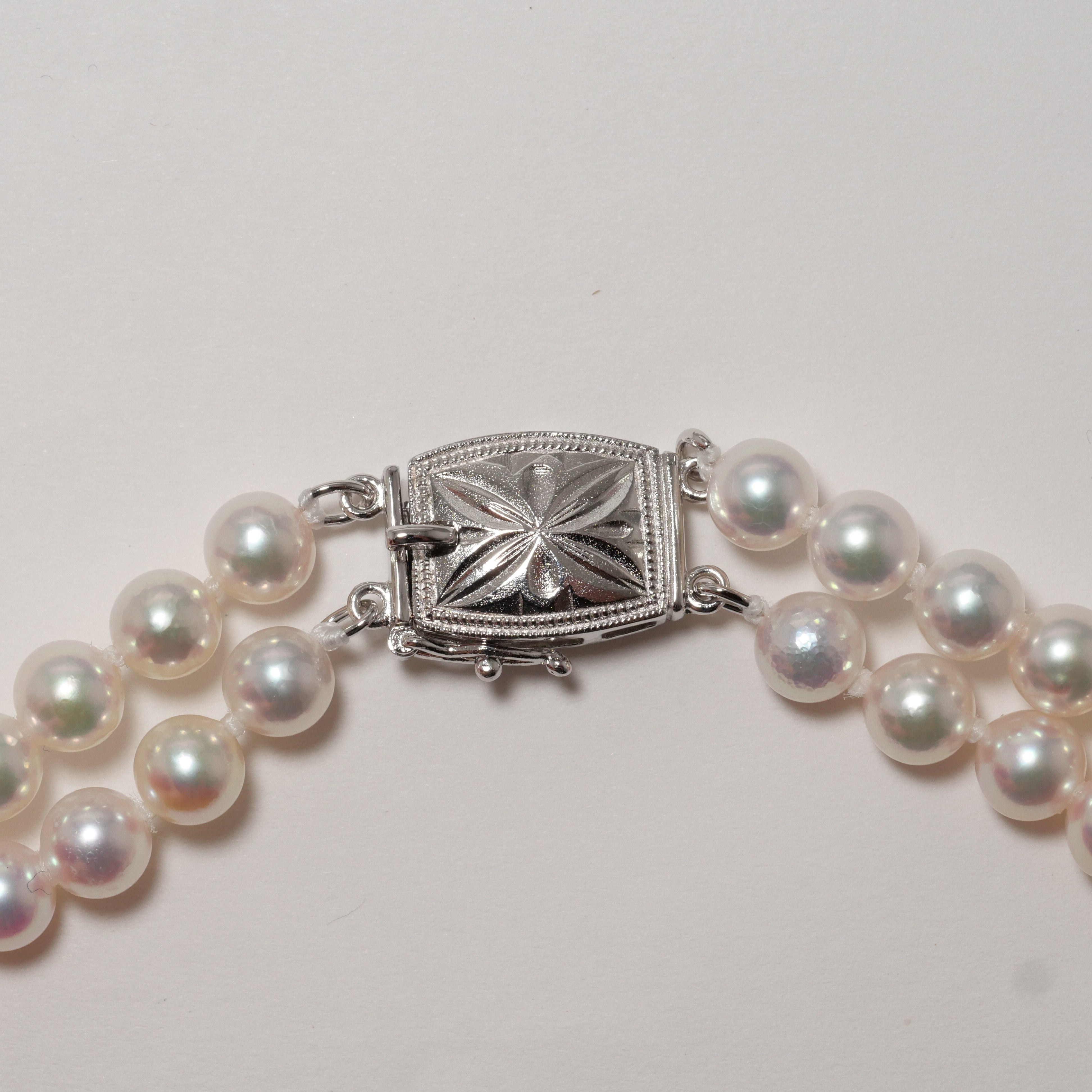 パール ネックレス 5.5-6mm 2連