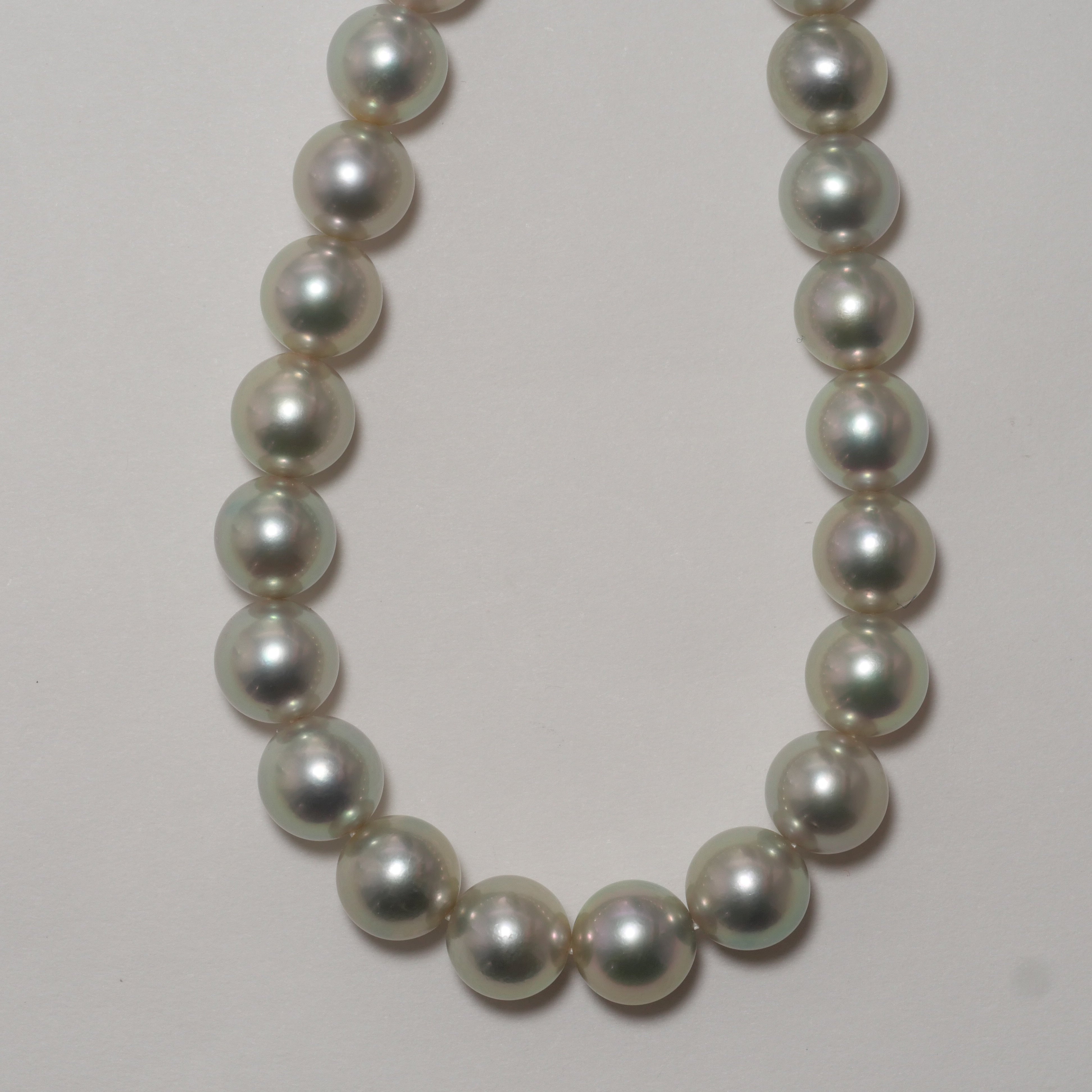 パール ネックレス コバルトグレー 7-7.5mm