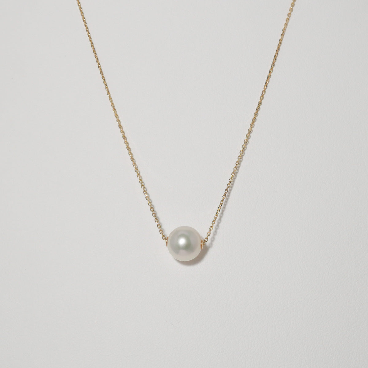 パール ネックレス スルー 1粒 8.5-9mm