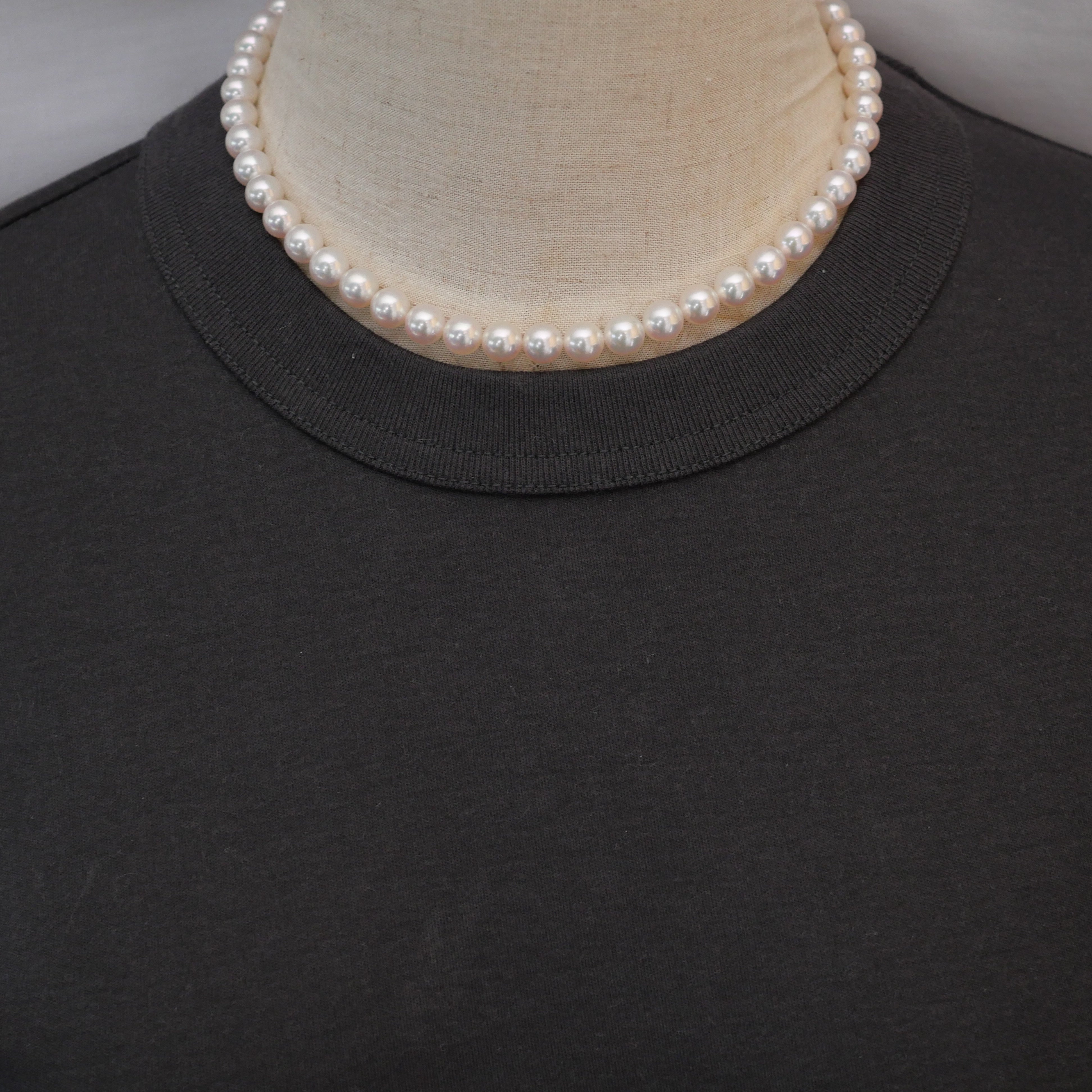 パール ネックレス 7.5-8mm